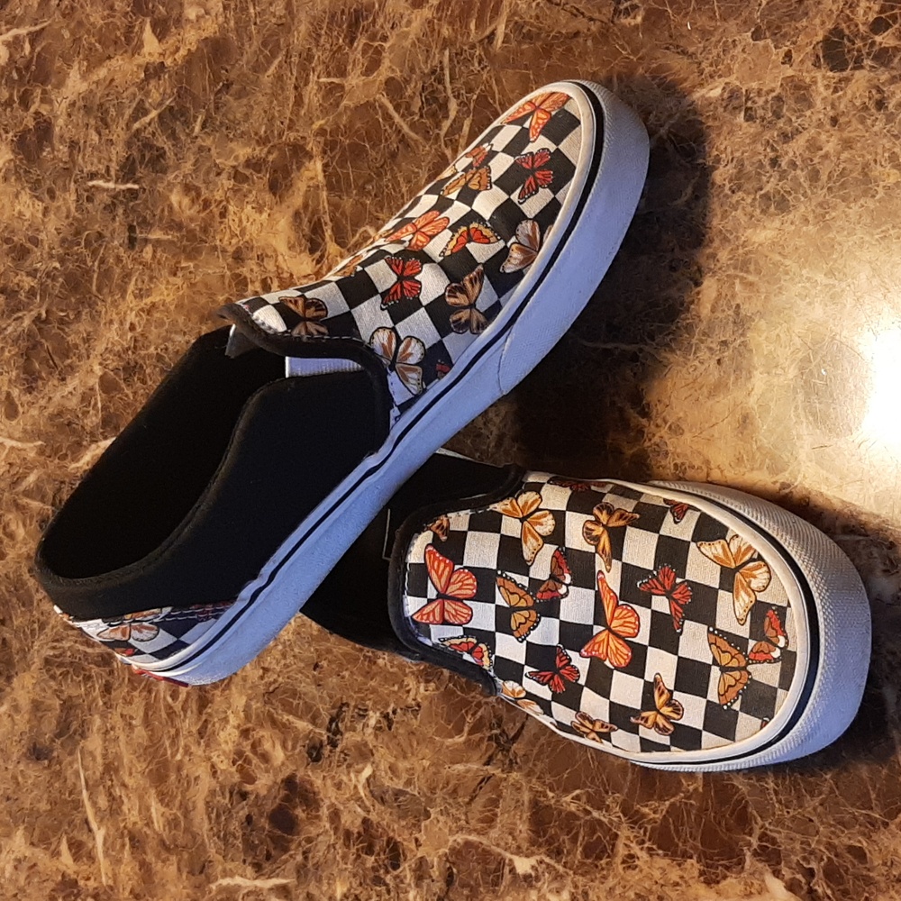 Checkered Butterfly Vans